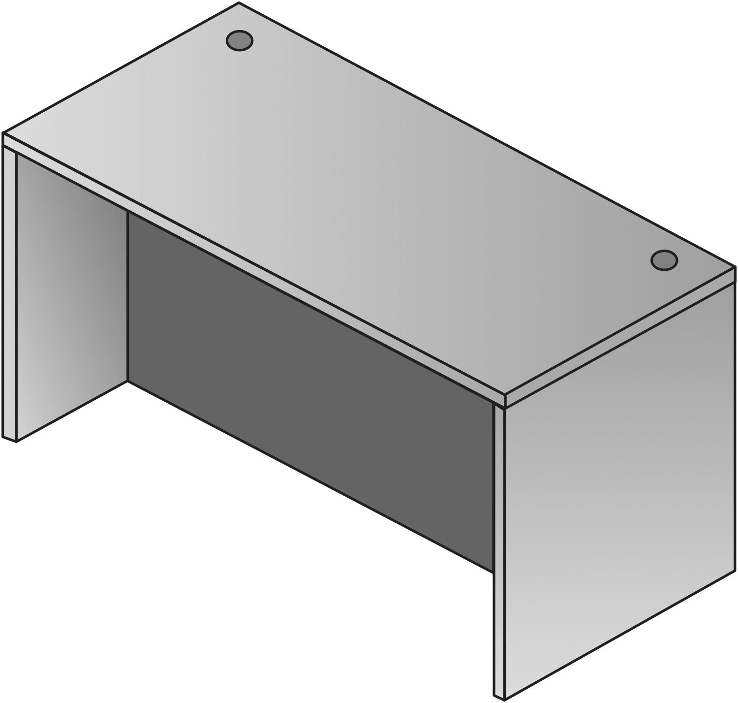 Napa Desk Shell 71X36